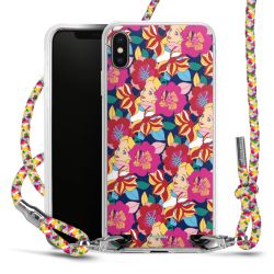 New Carry Case Transparent Stoff colourful/silber