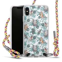 New Carry Case Transparent Stoff colourful/silber