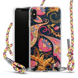 New Carry Case Transparent Stoff colourful/silber