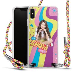 New Carry Case Transparent Stoff colourful/silber