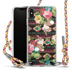 New Carry Case Transparent Stoff colourful/silber