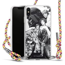 New Carry Case Transparent Stoff colourful/silber