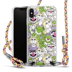 New Carry Case Transparent Stoff colourful/silber