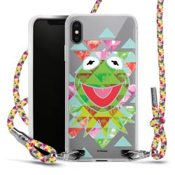 New Carry Case Transparent Stoff colourful/silber