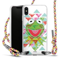 New Carry Case Transparent Stoff colourful/silber