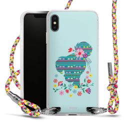 New Carry Case Transparent Stoff colourful/silber