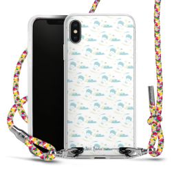 New Carry Case Transparent Stoff colourful/silber