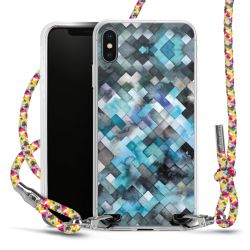 New Carry Case Transparent Stoff colourful/silber