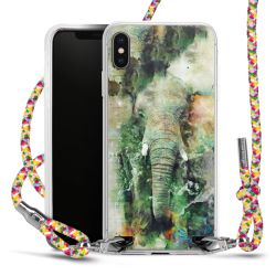 New Carry Case Transparent Stoff colourful/silber