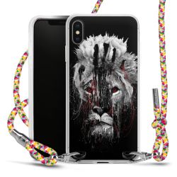 New Carry Case Transparent Stoff colourful/silber