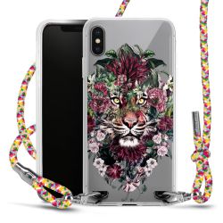 New Carry Case Transparent Stoff colourful/silber