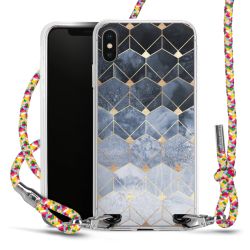 New Carry Case Transparent Stoff colourful/silber