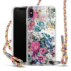 New Carry Case Transparent Stoff colourful/silber