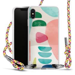 New Carry Case Transparent Stoff colourful/silber