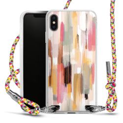 New Carry Case Transparent Stoff colourful/silber