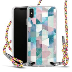 New Carry Case Transparent Stoff colourful/silber