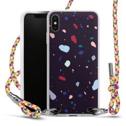 New Carry Case Transparent Stoff colourful/silber