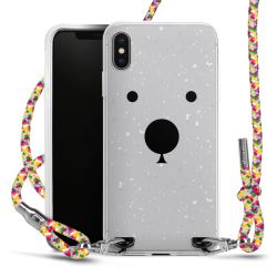 New Carry Case Transparent Stoff colourful/silber