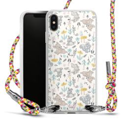 New Carry Case Transparent Stoff colourful/silber