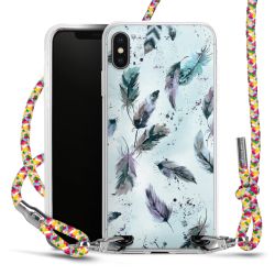 New Carry Case Transparent Stoff colourful/silber