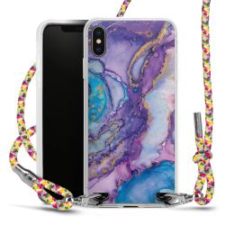 New Carry Case Transparent Stoff colourful/silber