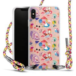 New Carry Case Transparent Stoff colourful/silber