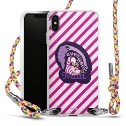 New Carry Case Transparent Stoff colourful/silber