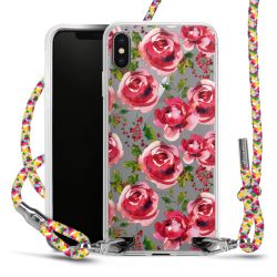 New Carry Case Transparent Stoff colourful/silber