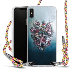 New Carry Case Transparent Stoff colourful/silber