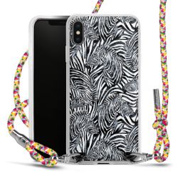 New Carry Case Transparent Stoff colourful/silber