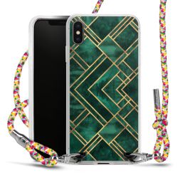 New Carry Case Transparent Stoff colourful/silber