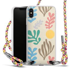 New Carry Case Transparent Stoff colourful/silber