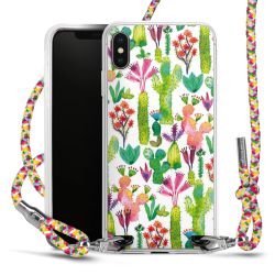 New Carry Case Transparent Stoff colourful/silber