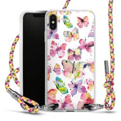 New Carry Case Transparent Stoff colourful/silber