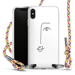 New Carry Case Transparent Stoff colourful/silber