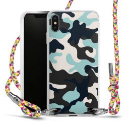 New Carry Case Transparent Stoff colourful/silber