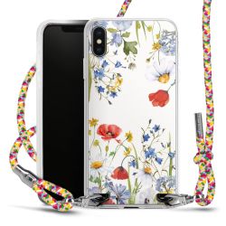 New Carry Case Transparent Stoff colourful/silber