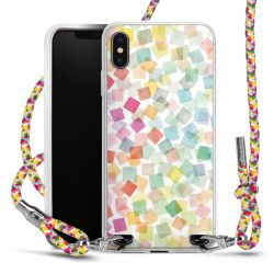 New Carry Case Transparent Stoff colourful/silber