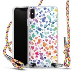 New Carry Case Transparent Stoff colourful/silber