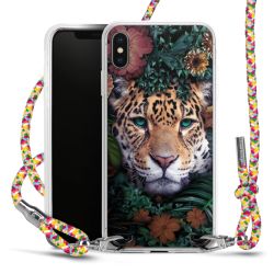 New Carry Case Transparent Stoff colourful/silber