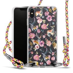 New Carry Case Transparent Stoff colourful/silber