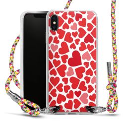 New Carry Case Transparent Stoff colourful/silber