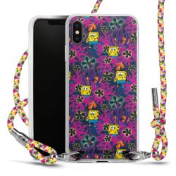 New Carry Case Transparent Stoff colourful/silber