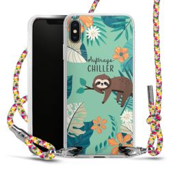 New Carry Case Transparent Stoff colourful/silber