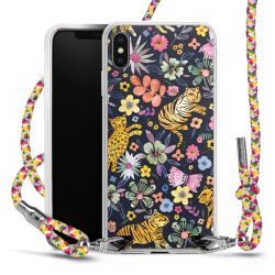 New Carry Case Transparent Stoff colourful/silber