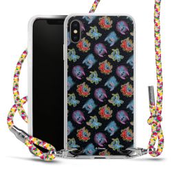 New Carry Case Transparent Stoff colourful/silber