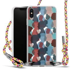 New Carry Case Transparent Stoff colourful/silber