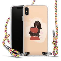 New Carry Case Transparent Stoff colourful/silber