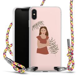 New Carry Case Transparent Stoff colourful/silber