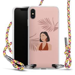 New Carry Case Transparent Stoff colourful/silber